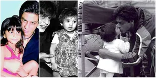 Potret Lawas Ciuman SRK dan Suhana Kecil, Bikin Melting Abis