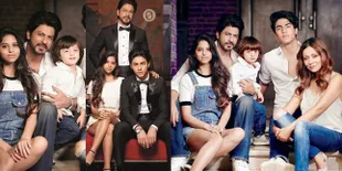 Potret Lengkap Keluarga Shahrukh Khan, Aryan Khan Super Cool