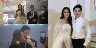 Potret Luna Maya dan Maxime Bouttier Potong Kue Pernikahan di Resepsi Jakarta, Saling Suap Mesra