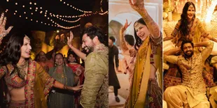 Potret Malam Mehendi Katrina Kaif - Vicky Kaushal, Kedua Mempelai Menari Penuh Bahagia Bak Adegan Film