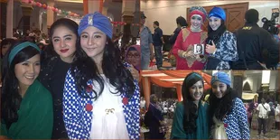 Potret Margin Kembaran Dewi Perssik Dalam Balutan Turban Biru