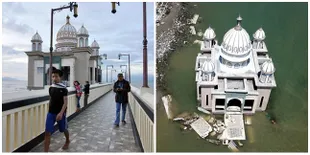 Potret Masjid Terapung Palu Usai Digoncang Tsunami, Kokoh Berdiri