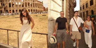 Potret Megan Domani Jalan-jalan Cantik di Roma, Nikmati Waktu Bareng Keluarga