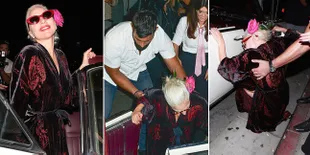Potret Memalukan Saat Lady Gaga Jatuh Terjungkal di Depan Umum