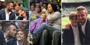 Potret Mesra David Beckham & Romeo, Romantis Manis Bikin Meleleh!
