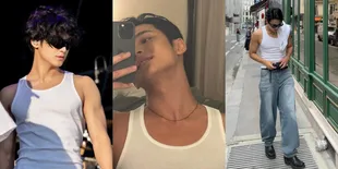 Potret Mingyu SEVENTEEN Pakai Kutang Putih, Pamer Otot Hasil Rajin Ngegym