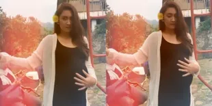 Potret Nafa Urbach Pamer Baby Bump, Elus-Elus 'Kehamilan' Netizen Tanya Siapa Bapaknya