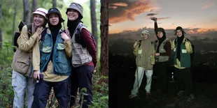 Potret Natasha Rizky Mendaki Gunung Batur, Stylish dan Cantik Bareng Dian Ayu - Ratna Galih  