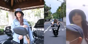 Potret Nia Ramadhani Naik Motor di Bali, Panen Kritikan Karena Tak Pakai Helm