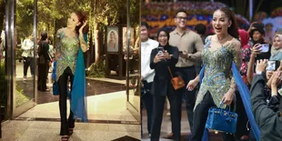 Potret Olla Ramlan Tampil Elegan Saat Datang di Ngunduh Mantu Al Ghazali dan Alyssa Daguise, Akui Masih Sendiri