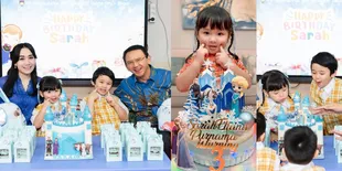 Potret Perayaan Ulang Tahun ke-3 Sarah, Ahok dan Puput Gelar Pesta di Sekolah - Sempat Heboh Kala Tiup Lilin