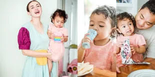 Potret Perayaan Valentine Keluarga Rianti Cartwright, Si Kecil Cute Banget Ikut Toast Kala Ortunya Minum Wine