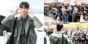 Potret Perbedaan Fans yang Datang ke Bandara untuk Byeon Woo Seok, Dulu Cuma Segelintir Vs Kini Banjir Penggemar