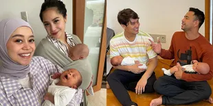 Potret Pertemuan Baby Rayyanza dan Baby Leslar, Calon Sahabat Dekat Anak Raffi Ahmad-Nagita Slavina & Lesti-Rizky Billar
