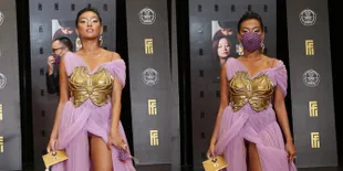 Potret Pesona Eksotis Asmara Abigail di FFI 2021, Gaun Belahan Tingginya Curi Perhatian