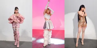 Potret Photoshoot Ayu Ting Ting Dengan Sederet Gaun Unik Untuk Syuting Video Klip 'Sakit Tanpa Luka' 