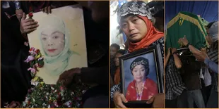 Potret Prosesi Pemakaman Mpok Nori, Penuh Tangis dan Duka