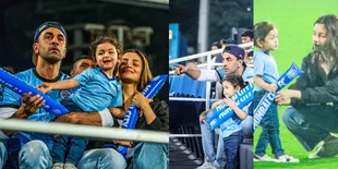Potret Raha Kapoor Ikut Ranbir Kapoor dan Alia Bhatt Nonton Pertandingan Kriket di Stadion, Gemesin Banget