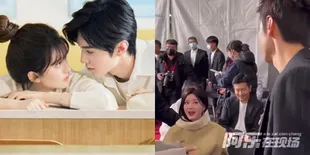 Potret Reuni Singkat Zhao Lusi dan Chen Zheyuan di Weibo Night, Diingatkan Soal Cuaca Dingin