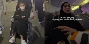 Potret Rezky Aditya Sakit Demam Berdarah Saat Umrah Hingga Tawaf Naik Kursi Roda, Citra Kirana Langsung Terbang Menyusul