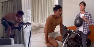 Potret Rutinitas Pagi Richard Kyle, Bangun Tidur Telanjang Dada Sampai Olahraga: Menguap Aja Ganteng!