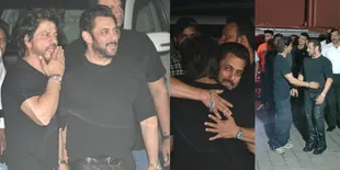 Potret Salman Khan dan Shahrukh Khan Pelukan Hangat, Sempatkan Jumpa di Sela Jadwal Padat