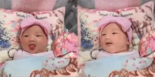 Potret Sarah Eliana Anak Kelima Ahok Saat Menjulurkan Lidah Hingga Merem, Bayi Cantik Super Gemoy