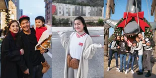 Potret Sederet Selebriti Pilih Rayakan Natal di Luar Negeri, Seru-  seruan Main Salju - Kunjungi Taman Hiburan