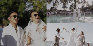 Potret Senyum Bahagia Nadine - Dimas Saat Nikah, Serba Putih!