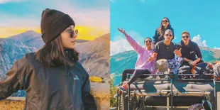 Potret Seru Al Ghazali dan Alyssa Daguise Jelajahi Bromo - Semeru
