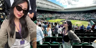 Potret Serunya Valerie Tifanka Nonton Turnamen Tenis Bergengsi di Dunia