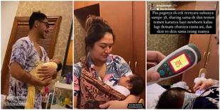 Potret Siti Badriah dan Suami Kompak Begadang Rawat Baby Xarena, Demam Turun Setelah Lakukan Saran Netizen