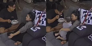 Momen Suami Suapi Adinda Azani yang Tengah Sakit dengan Penuh Cinta, Ditemani sang Anak - Potret Keluarga Kecil Bahagia