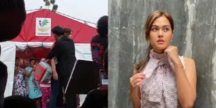 Potret Syuting Sinetron 'Terpaksa Menikahi Tuan Muda' di Posko Pengungsi Semeru yang Dapat Hujatan, Aktris Rebecca Tamara Minta Maaf