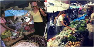 Potret Tamara Bleszynski Belanja ke Pasar Tradisional, Bantu Masyarakat dan Usaha Kecil di Sekitarnya