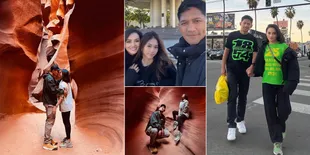 Potret Terbaru Liburan Ririn Ekawati dan Ibnu Jamil di Amerika, Temui Jasmine Abeng - Foto Romantis di Grand Canyon