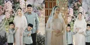 Potret Tistha Nurma Istri Afie Kalla Cantik di Pengajian Kehamilan Kedua, Janin Kembar Lagi