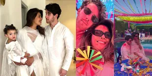 Pulang Kampung, Potret Priyanka Chopra Rayakan Hari Holi Bareng Nick Jonas di Mumbai - Kumpul Keluarga Besar