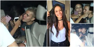 Pulang Pesta, Justin Bieber Mesra Dengan Wanita Cantik di Mobil