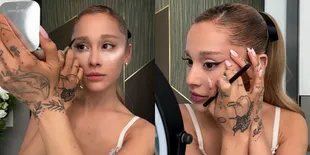 Rahasia Cat Eye Sempurna, Ini 10 Potret Get Ready With Me Ariana Grande Beserta Tutorial Makeup