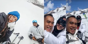 Rayakan Anniversary ke-14, Potret Nia Ramadhani dan Ardi Bakrie Liburan Main Ski di Jepang - Selalu Romantis