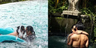 Rayakan Hari Valentine, Ini 7 Potret Ajun Perwira dan Jennifer Ipel Pamer Ciuman Mesra di Kolam Renang