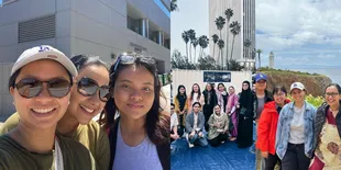 Rayakan Lebaran di Amerika, Potret Shahnaz Haque Salat Ied di Konjen RI - Jenguk Anak yang Kuliah di Sana