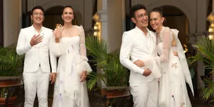 Resepsi Kedua, Dimas Anggara & Nadine Chandrawinata Pakai Kets