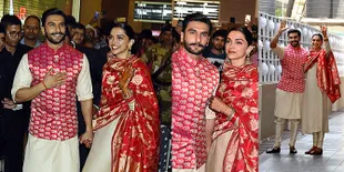 Resmi Menikah, Deepika Padukone - Ranveer Pamer Senyum di Bandara