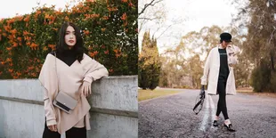 Resmi Tinggal di Aussie, Ana Octarina Siasati Cuaca Pakai Coat