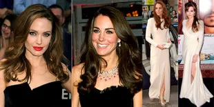 Saat Angelina Jolie - Kate Middleton Kembaran Baju, Cantik Mana?
