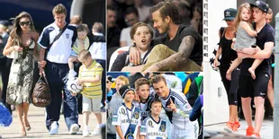 Saat David - Victoria Beckham Mesra Bareng Anak, Sempurna!