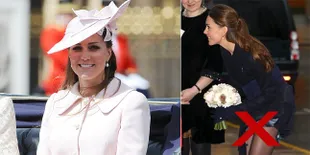 Saat Rok Kate Middleton Nyaris Terbang Dibawa Angin