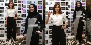Saat Zaskia Sungkar & Sara WIjayanto Kompak Serba Hitam Putih